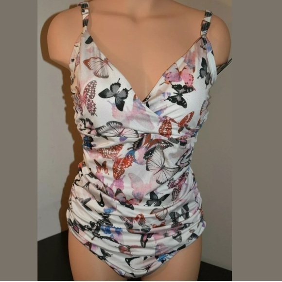 Dkny Butterfly One Piece Swimsuit - Picture 1 of 5